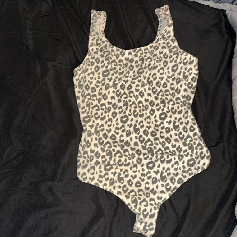 Cheetah print body suit